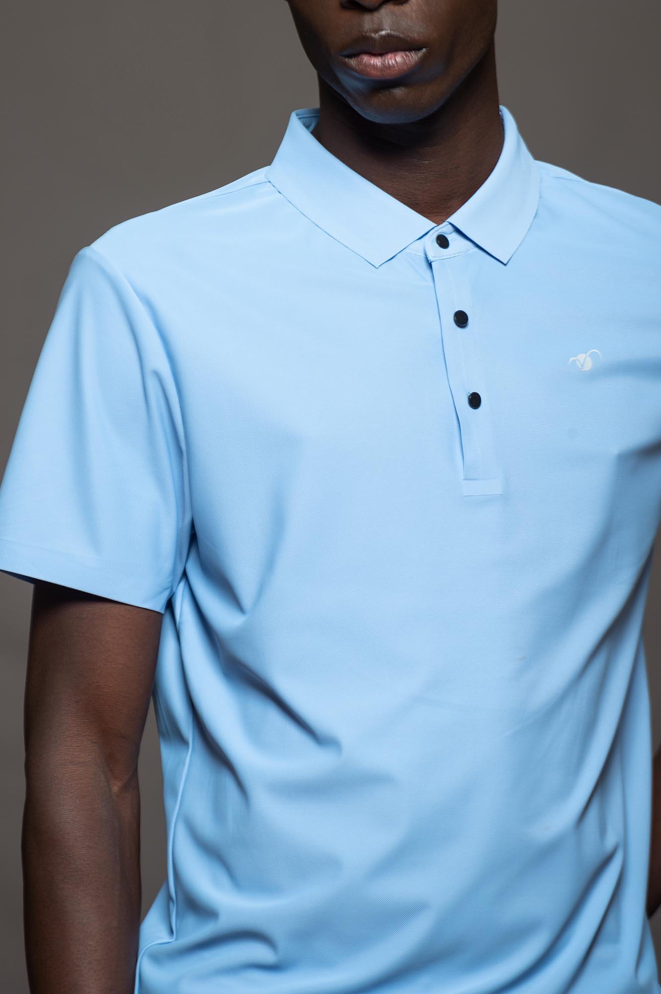 300CE - CHOMBA PELLICCIA CELESTE